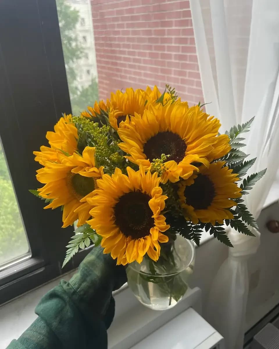 Beautiful bouquet of Sunflowers
